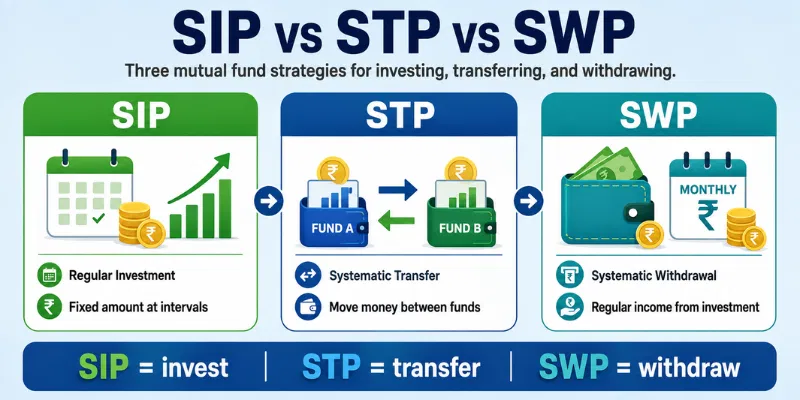 Systematic Investment Plan vs Systematic Transfer Plan vs Systematic Withdrawal Plan